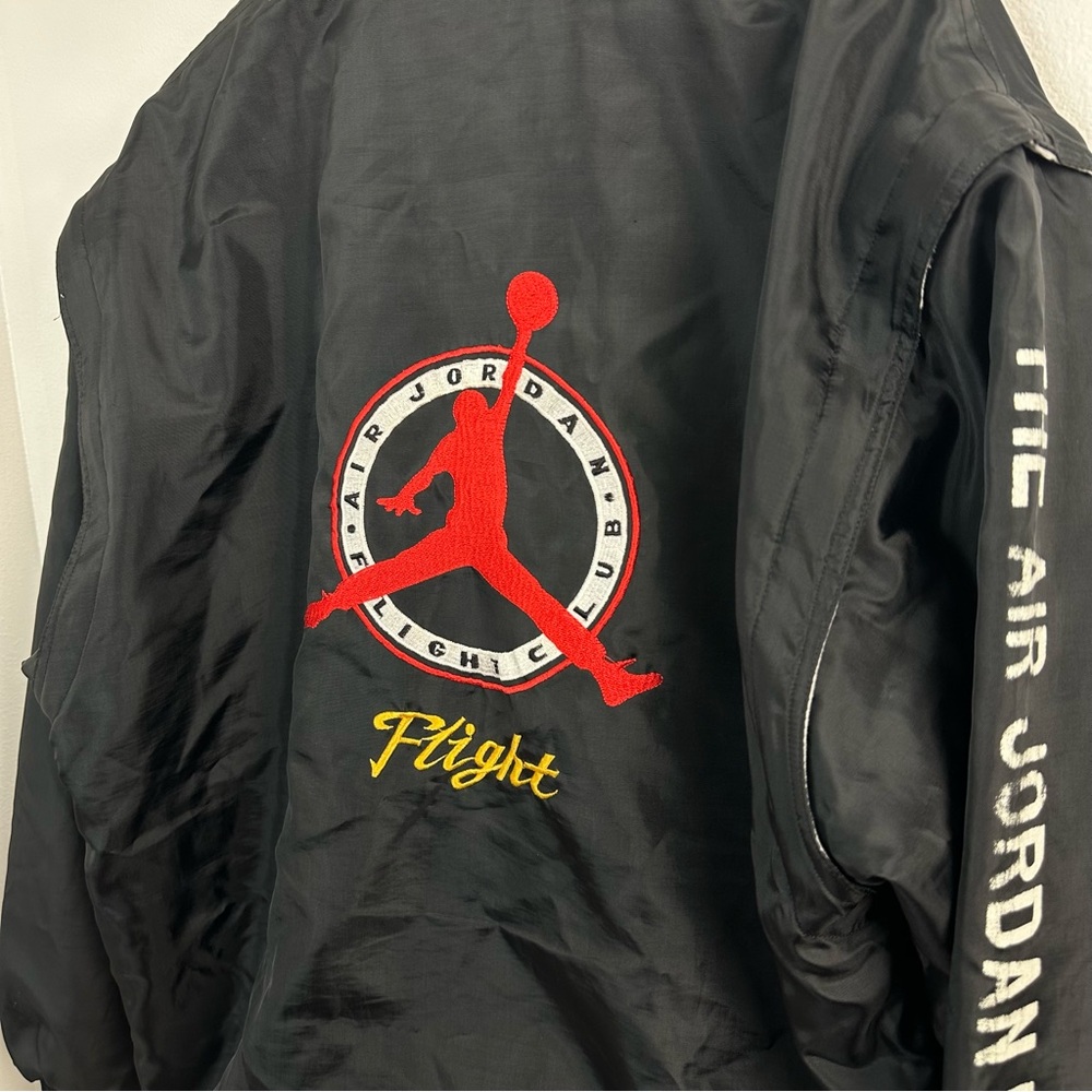 Vintage 90s Nike Air Jordan Flight Club Jacket XXXL Fits XL Reversible